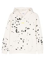 MSGM Kids hoodie en coton à logo imprimé - Tons neutres