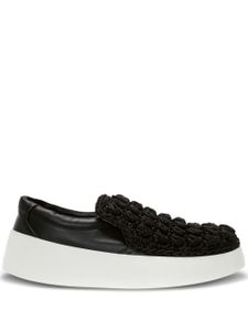 JW Anderson mocassins Popcorn en cuir - Noir