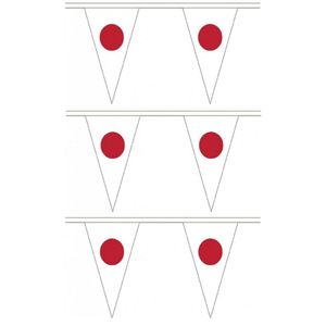 3x stuks japan landen punt vlaggetjes 5 meter