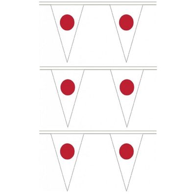 3x stuks japan landen punt vlaggetjes 5 meter