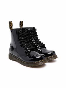 Dr. Martens Kids bottines 1460 en cuir verni - Noir