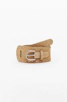 Dubbele leren riem - BROWN - 95