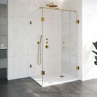 Douchecabine Compleet Just Creating Profielloos 3-Delig 90x120 cm Goud Sanitop
