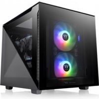 Thermaltake Divider 200 TG Micro Tower Zwart