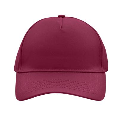Baseball pet/cap - bordeaux rood - volwassenen - Voordelige caps - katoen