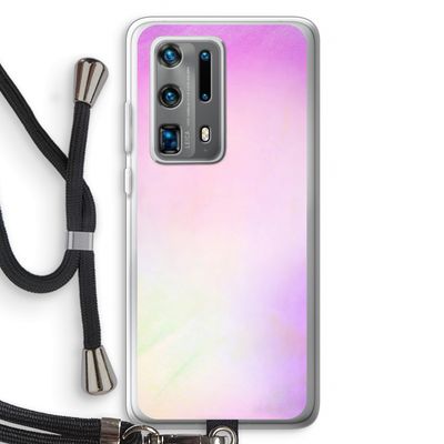 Flow mist pastel: Huawei P40 Pro Plus Transparant Hoesje met koord