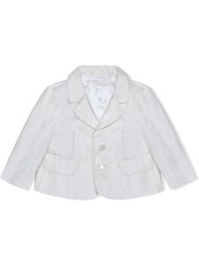 Dolce & Gabbana Kids blazer à simple boutonnage - Blanc