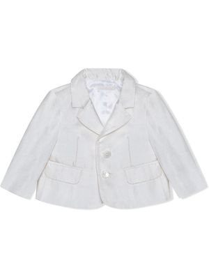 Dolce & Gabbana Kids blazer à simple boutonnage - Blanc