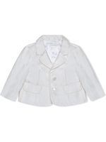 Dolce & Gabbana Kids blazer à simple boutonnage - Blanc