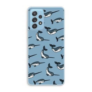 Narwhal: Samsung Galaxy A73 Transparant Hoesje