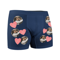 Boxershort bedrukken - M - Blauw