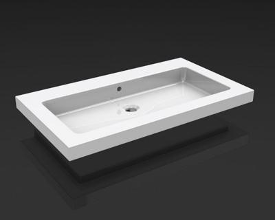 Wiesbaden keramische meubelwastafel 60x46 zonder kr.gat