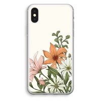 Floral bouquet: iPhone XS Transparant Hoesje