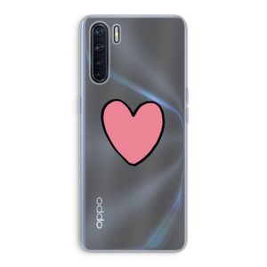 Hartje: Oppo A91 Transparant Hoesje