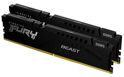 Fury Beast 2x16GB - DDR5 - 6000MT/s - CL36 - DIMM - 288-pin - Black