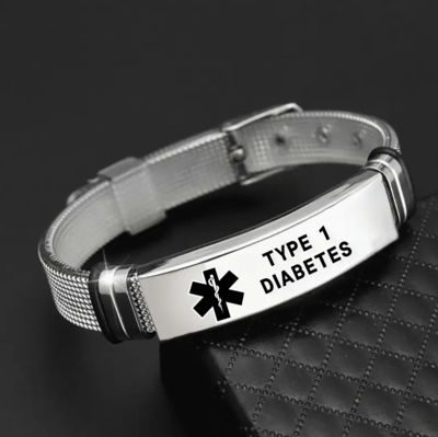 Armband diabetes type 1 identificatie - Nieuw Sasha - Spiritueelboek.nl