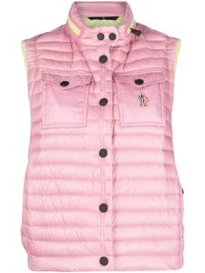 Moncler Grenoble gilet Gumiane à design matelassé - Rose