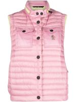 Moncler Grenoble gilet Gumiane à design matelassé - Rose - thumbnail