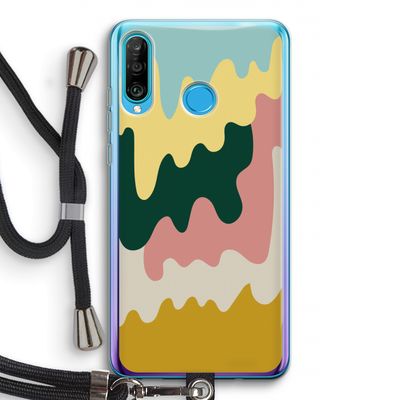 Baar B: Huawei P30 Lite Transparant Hoesje met koord