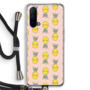 Ananas: OnePlus Nord CE 5G Transparant Hoesje met koord