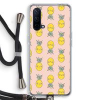 Ananas: OnePlus Nord CE 5G Transparant Hoesje met koord
