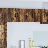Keukenkast 2 pcs Gerookt eiken 60 x 31 x 40 cm Bewerkt hout