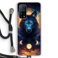 Wolf Dreamcatcher: Xiaomi Mi 10T 5G Transparant Hoesje met koord