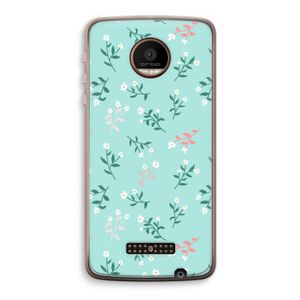 Small white flowers: Motorola Moto Z Force Transparant Hoesje