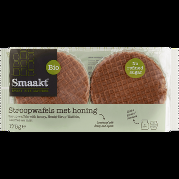 Smaakt Bio Stroopwafels met Honing 175 g bij Jumbo
