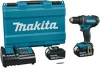 Makita ddf482sfe 18v boor-/schroefmachine 3,0 ah accu (2 st), oplader, koffer