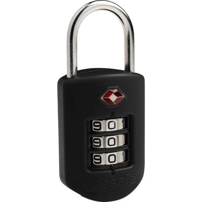 Pacsafe 10260100 Hangslot 3.4 cm Zwart Cijferslot
