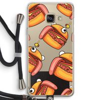 Hamburger: Samsung Galaxy A3 (2016) Transparant Hoesje met koord