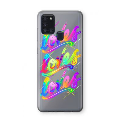 Loves: Samsung Galaxy A21s Transparant Hoesje