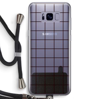 Rooster: Samsung Galaxy S8 Transparant Hoesje met koord
