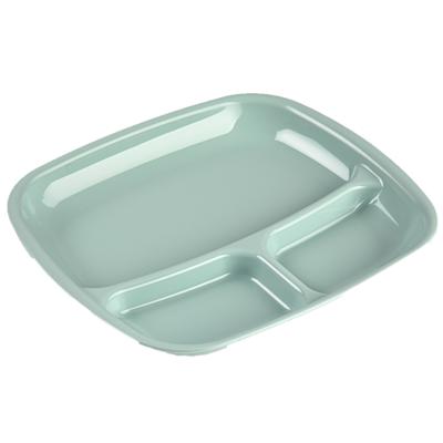 Plasticforte Camping bord 3 vaks - kunststof - groen - 21 x 24 cm