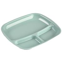 Plasticforte Camping bord 3 vaks - kunststof - groen - 21 x 24 cm