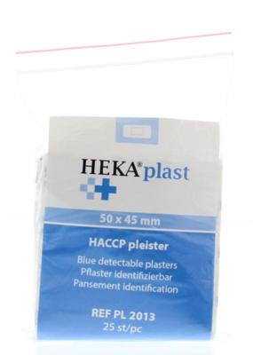 Heka HACCP pleisters blauw 50 x 45mm 25 Stuks
