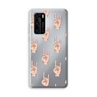 Rock: Huawei P40 Transparant Hoesje
