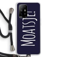 Moatsje!: Oppo A94 5G Transparant Hoesje met koord