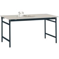 Manuflex BB3011.7016 Bijzettafel basis stationair met melamine tafelblad in antraciet RAL 7016, bxdxh: 1000 x 600 x 780 mm Antraciet