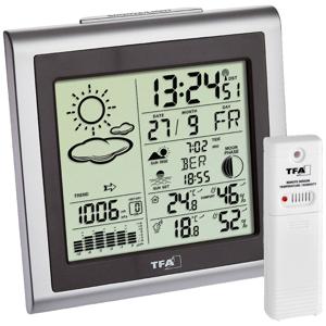 TFA Dostmann LARGO 35.1145.54 Draadloos weerstation Verwachting voor 12 uur Aantal sensoren max.: 3