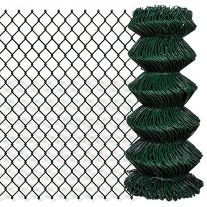 VidaXL Gaashek 0,8x25 m staal groen