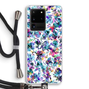Hibiscus Flowers: Samsung Galaxy S20 Ultra Transparant Hoesje met koord