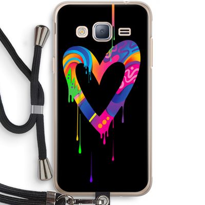 Melts My Heart: Samsung Galaxy J3 (2016) Transparant Hoesje met koord