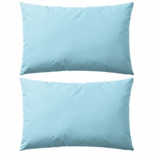 VidaXL Buitenkussens 60x40 cm lichtblauw 2 st