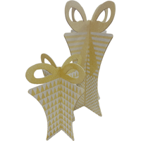 Decoratiecadeautje | 50x40cm | PE | zilver | 10 stuks