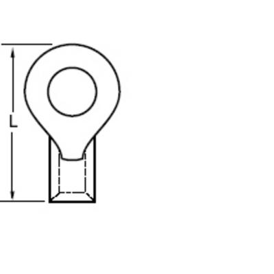 Molex 19193-0143 Ringkabelschoen 1 stuk(s) Bulk