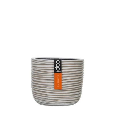 Ei pot Rib I 8x6.5 ivoor - Capi europe