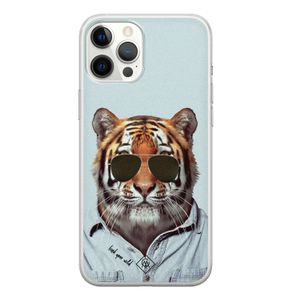 iPhone 12 Pro Max siliconen hoesje - Tijger wild