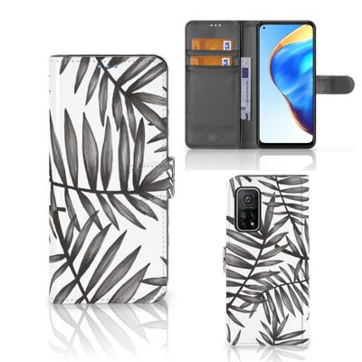 Xiaomi Mi 10T Pro | Mi 10T Hoesje Leaves Grey Xiaomi Mi 10T Pro | Mi 10T Hoesje Leaves Grey